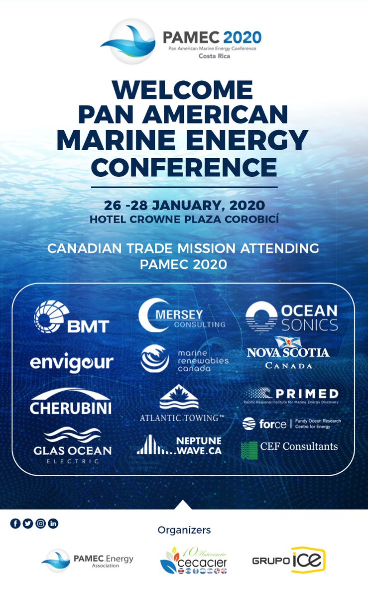 Welcome to the Canadian delegation to #PAMEC2020. Thanks <a href="/Canadian_MRE/">Marine Renewables Canada</a> for the luncheon previous to the conference opening. <a href="/fundyforce/">Fundy Ocean Research Centre for Energy</a> <a href="/bmt/">Brian Turnbull</a> <a href="/MerseyCraig/">Mersey Consulting</a> @icListen <a href="/nsgov/">Nova Scotia Gov.</a> <a href="/GlasOceanElec/">Glas Ocean Electric</a>