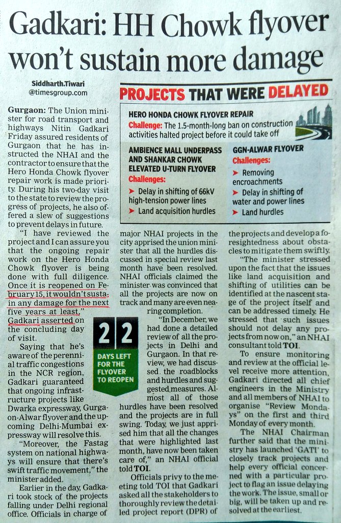 Ravi08410222's tweet photo. #AbwFraud
But y shd new #flyovers require #repairs after3-4mnths?
Obivously #quality f #construction seems 2b #compromised due #corrupt #practices& #report not made #public 2 #sweep finding under d #carpit
Wen there r #hurdles on #NH8 then Y #toll is #charged@#KherkiDaulaToll??? https://t.co/r04R64AreT