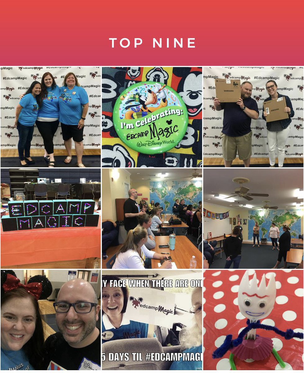 We are excited to share the #EdCampMagic #TopNine2019!  We would love to see your top pictures from @EdCampMagic.  Share yours below to see them featured on our page.