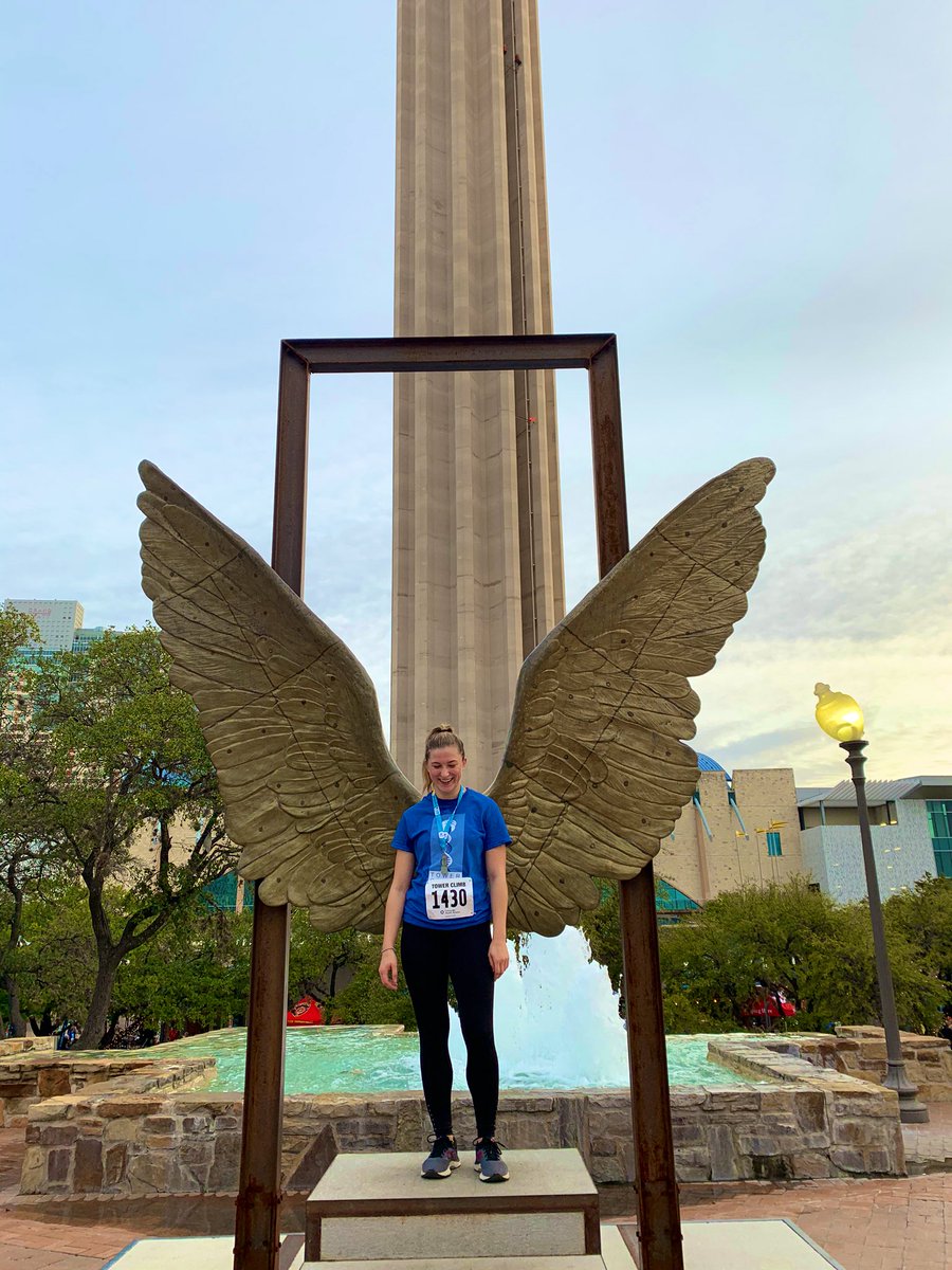 JennahJanneyDPT's tweet photo. Had a great time running + climbing up the @towerofamericas to support the @CF_Foundation with my girls yesterday! I’ll be chasing you down next year @KathrynScottDPT #makeeverybreathcount https://t.co/J22JyZSWT9
