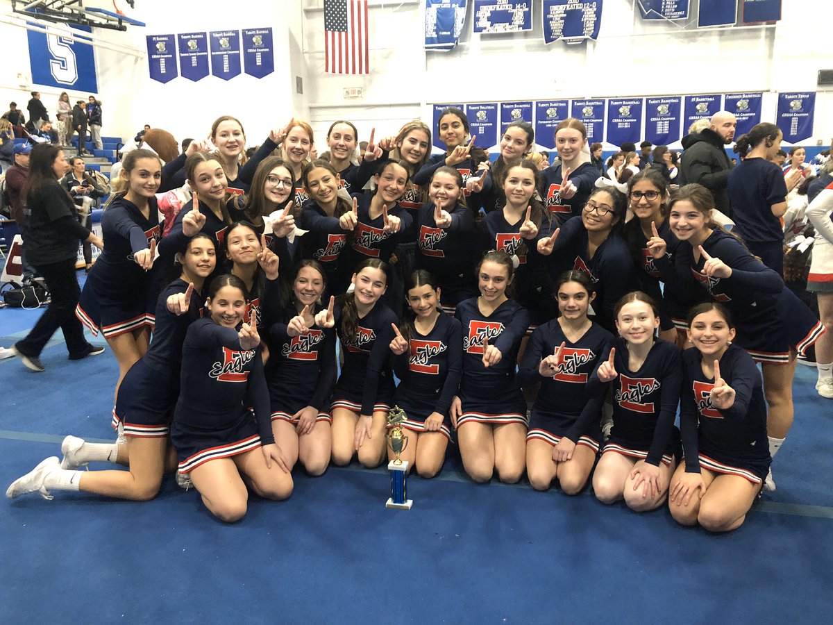eagles_cheer914's tweet photo. CONGRATULATIONS to our 3 teams for leaving it on the mat at today’s SCA Competition.

Varsity
1st Place Traditional

JV
4th Place Traditional

Modified 
1st Place Traditional

#dreambelieveachieve #eaglepride 🦅 #EHSVC #EHSJVC #EMSMC ❤️💙 #weareeastchester @Eagle___Nation https://t.co/GX7MZ8LA9p