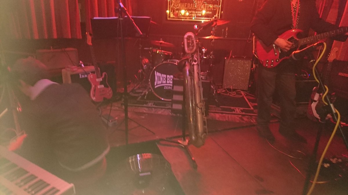 Dom4sax's tweet photo. A rockin night at @peltonarms with the Dennis Greaves Blues band @NineBelowZero1! #nicecrowd #blues #rock #soul #barisax #guitar #classicrock #ninebelowzero #legends #40yeartour https://t.co/4uGqgNViY5
