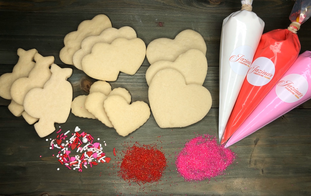 jazinacreations's tweet photo. Valentines DIY Cookie Kits are available๐
These are available for shipping if you arenโt in the Charlotte or surrounding areas to pickup.
#cookiekit #cookiekits #valentinecookies https://t.co/4Eu3bmfgrn
