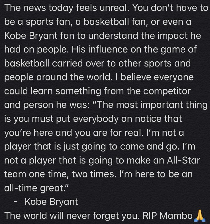 AVandy404's tweet photo. RIP Kobe Bryant🙏 https://t.co/3lgaWQnbxQ