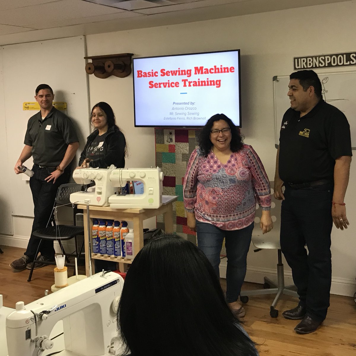 UrbanSpools's tweet image. Our Sewing Machine Maintenance Class was a success! 👍👍 Thanks to our exceptional Students and the expert Technicians from @mrsewingmachine! 

#sewingmachinelove #sewingeducation #sewingmachinewhisperer #dfwsewers #sewmuchfun #urbanspools #dallassewing #sewingmachine