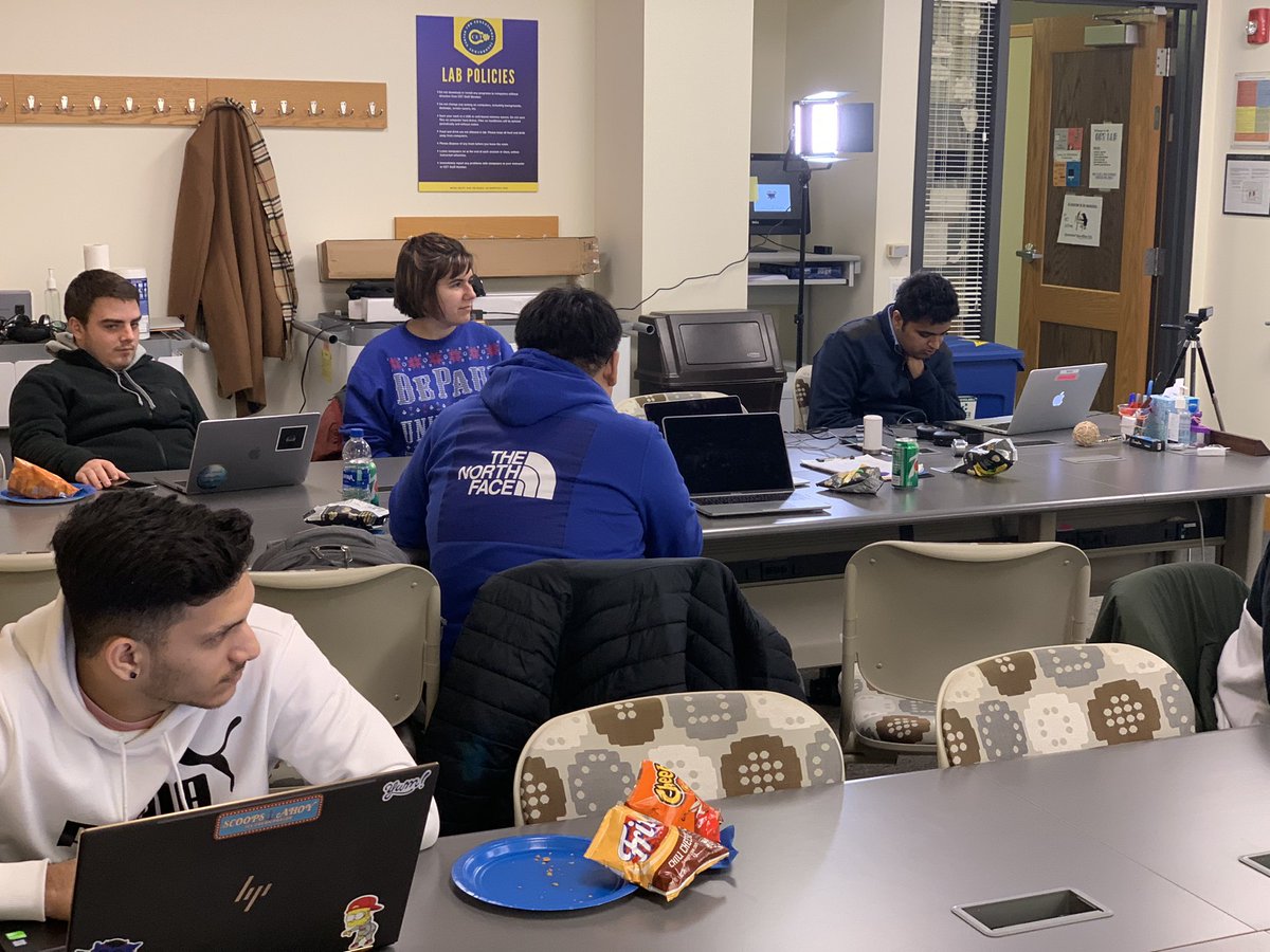 dscdepaul's tweet photo. We had an awesome time at our GCP Essentials Study Jam on Friday where we learned to set up virtual machines, Kubernetes, and configured load balancers. Can’t wait till next month! #dsc #googlecloud #studyjam #dscdepaul #cloudcomputing @cdmdepaul #computerscience #iamdepaul https://t.co/RWr5PovJGl