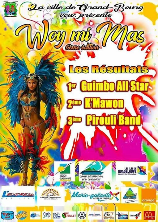 bemaomimas's tweet photo. #TeamCCBM | 🥳  Membre du Comité de Carnaval de Baie-Mahault, l’association Pirouli-Band remporte la 3ème place du Woy Mi Mas de la Ville de Grand-Bourg ! https://t.co/4KnR2BJ58w https://t.co/36gTHmE4sg