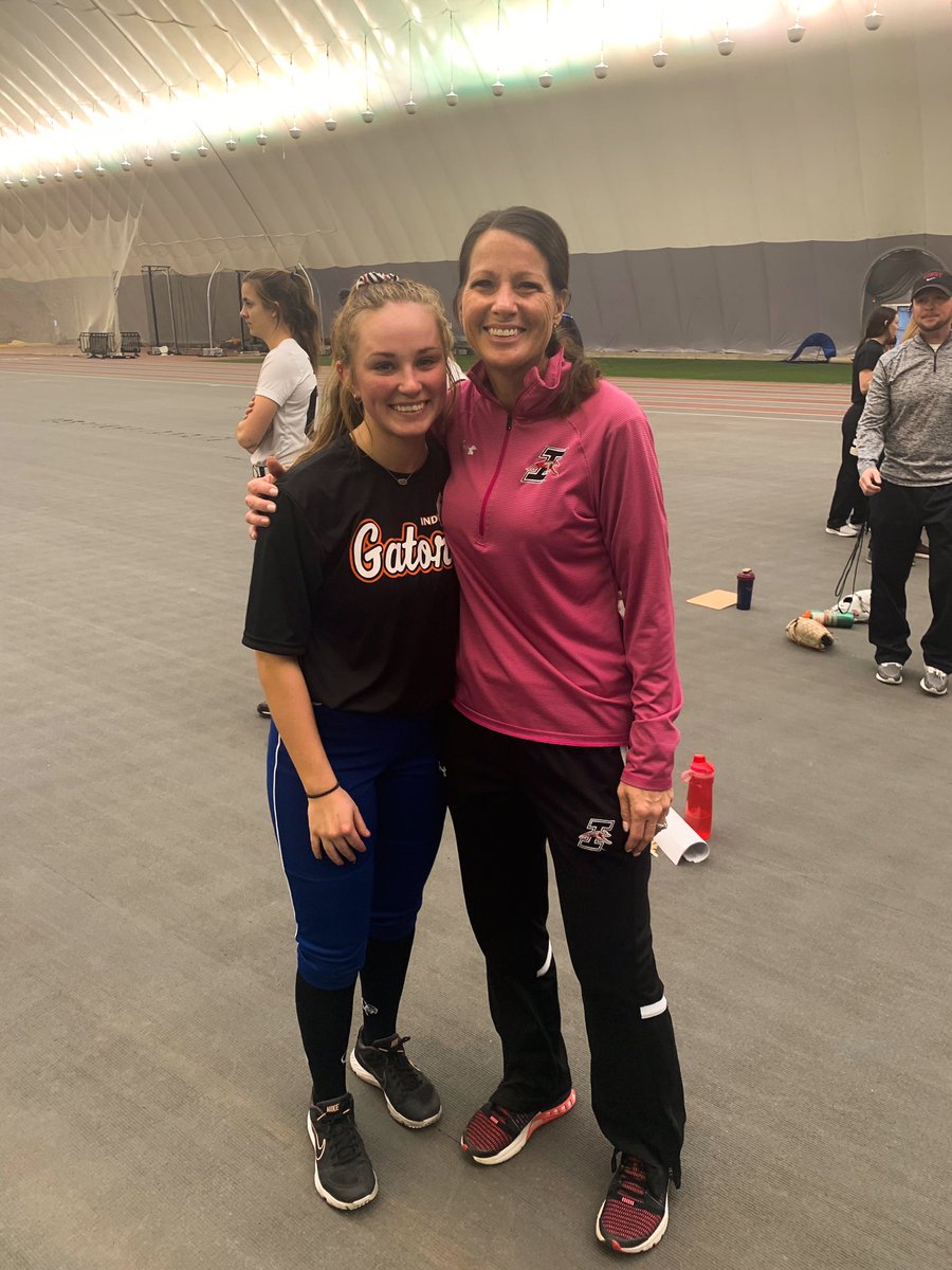 INGatorsColeman's tweet photo. @mac_cornelius2 and @sydneywebber11 doing big things! ThankYou @UIndySoftball https://t.co/z89Fd6xYdk