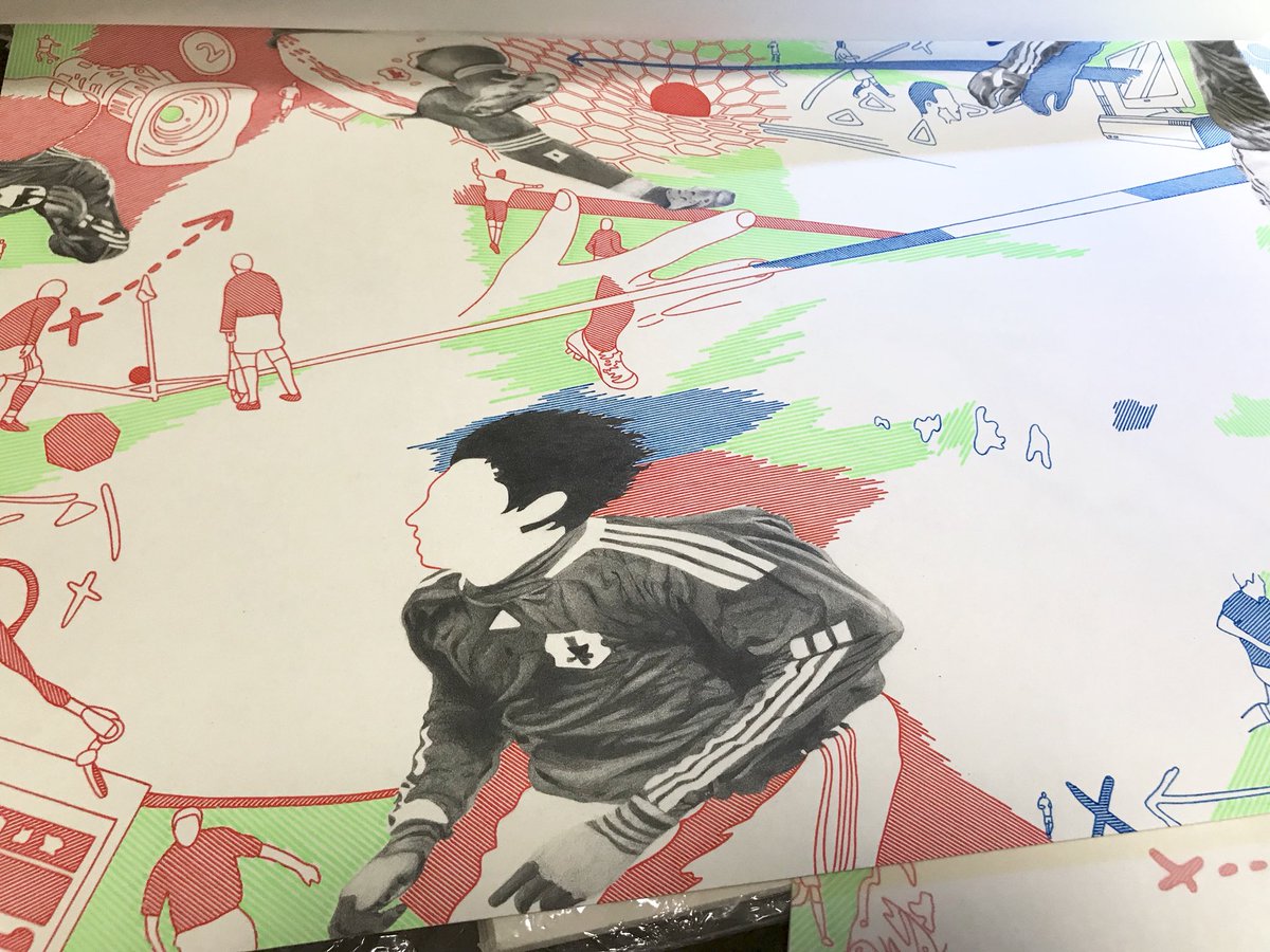 昔の仕事原画。鉛筆が時間かかる上に線画も時間かかる。 