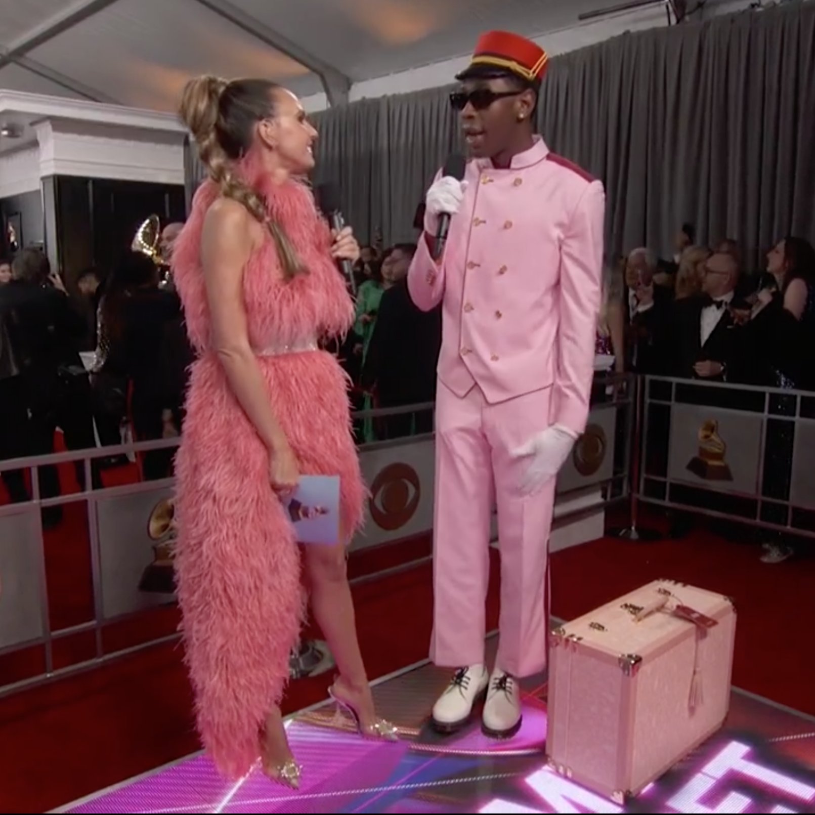 Tyler the Creator's Bellhop Outfit at the Grammys