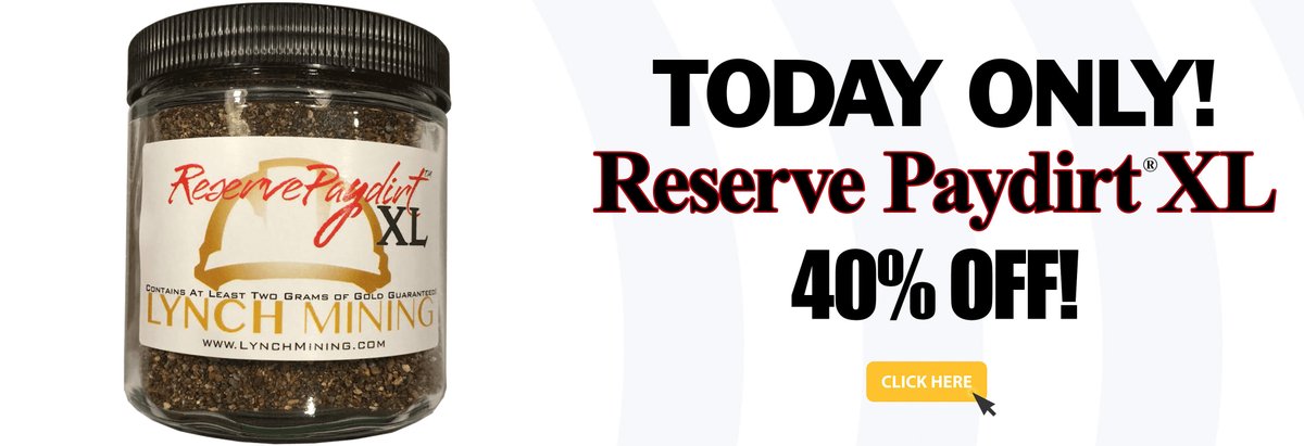 ⭕TODAY ONLY!

"40% OFF RESERVE PAYDIRT® XL" + UP TO 65% OFF SITEWIDE!
Visit ----> paydirtshop.com