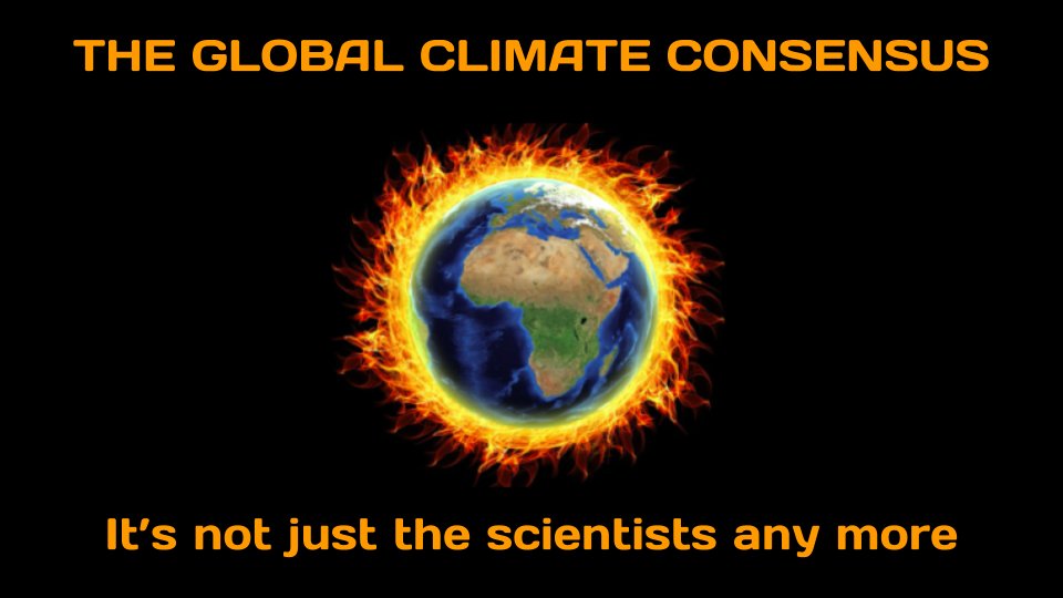 Denialists are a steadily shrinking pool and will in time only have each other to bounce around their non-science, anti-factual arguments with. Conversion from Denialism to the  #GlobalClimateConsensus is a one-way street and we gain surprising new allies every single day. THREAD