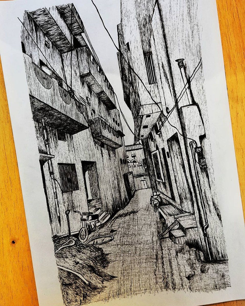 MusawriByZainab's tweet photo. Trying something new. 
#art #artist #pakistaniartists #pointerart #penart #inkart #twitterartists #draw #architecture #musawribyzainab https://t.co/ZvWYeCxqtB