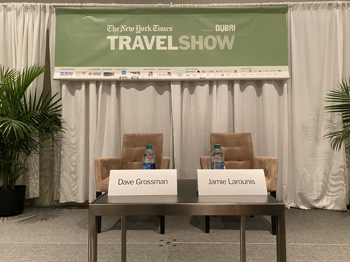 Going live soon with <a href="/MilesTalk/">Dave “The Miles Guy” Grossman ✈️</a> to talk about frequent flyer miles, points and loyalty programs at the <a href="/NYTTravelShow/">NYTimes Travel Show</a>!