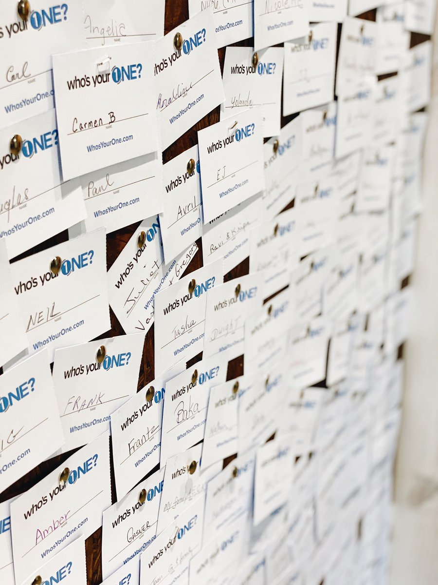 gfwestpalmbeach's tweet photo. Our “Who’s Your One” display is filling up! We can’t wait to see how many people come to the Lord through our Grace family this year! Let’s keep sharing our faith! #gfwestpalmbeach #eachonecanreachone #whosyour1 #westpalmbeach #sharethegospel #youareinvited #prayforyourone https://t.co/TakCZfeHba
