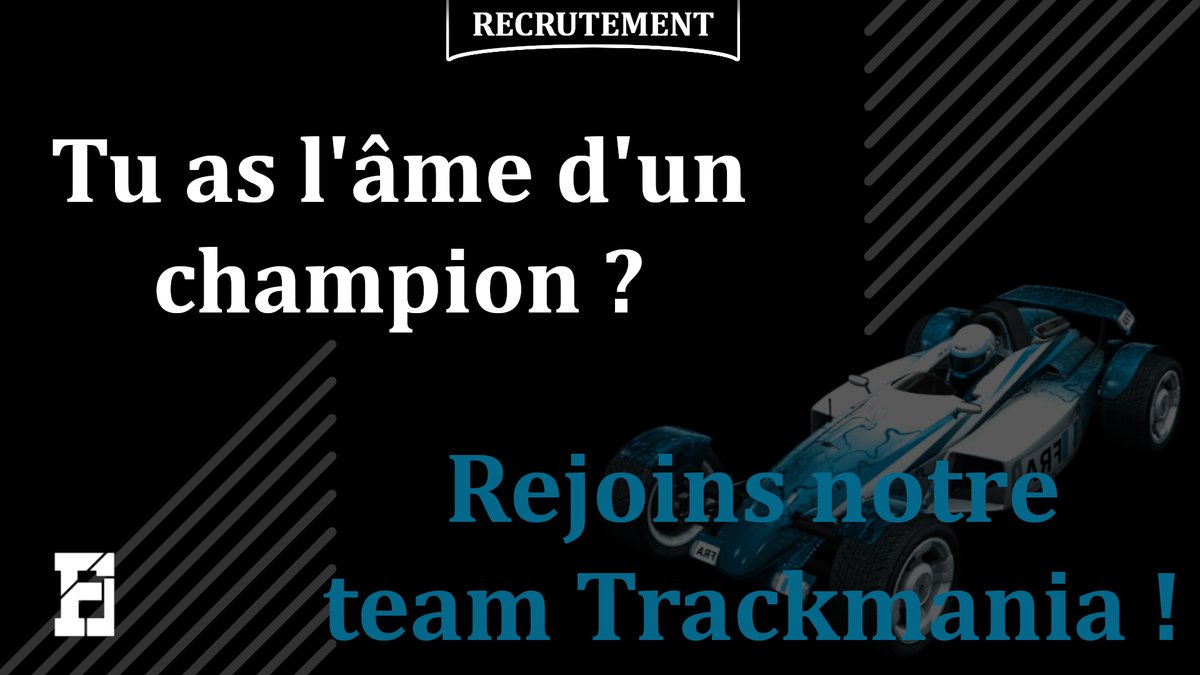 EsportFribourg's tweet photo. ◼️#Recruitment◻️
Tu penses être le futur #CarlJr ? Alors tu as ta place dans notre équipe !
Afin de compléter sa team #Trackmania le @EsportFribourg est à la recherche de joueurs !
Tu as l'âme d'un futur #bren ? Alors envoie ta candidature à fribourg.esports@hotmail com
#FRG https://t.co/zCEBiZ92ph