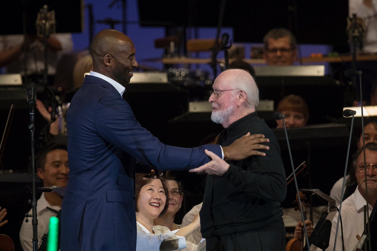LAPhil's tweet photo. “The most important thing is to try and inspire people so that they can be great in whatever they do.” Thank you for the inspiration. Thank you for the memories. You will be missed. #ripkobebryant https://t.co/fnwchQct78