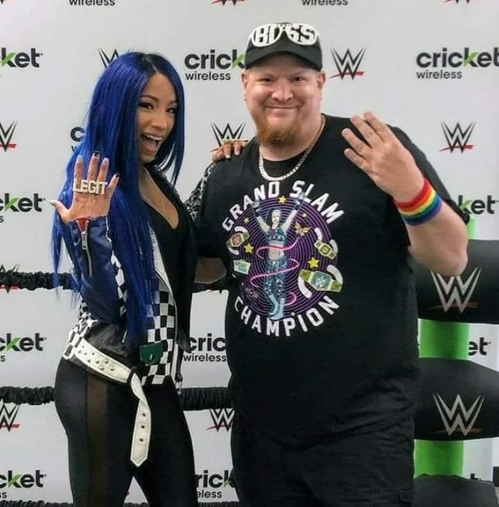 NXTFanJustin's tweet photo. Happy Birthday to one of my Sheroes, @SashaBanksWWE! #SashaBanks #LegitBossDay  🎉🤑💙 https://t.co/k7kwh6Dbso