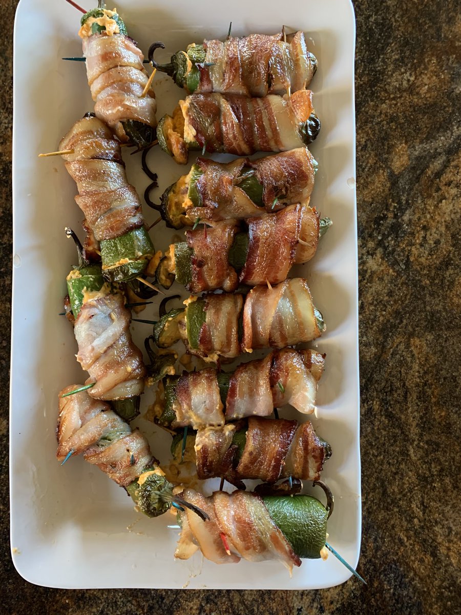 Jalapeño peppers fresh off the Traeger