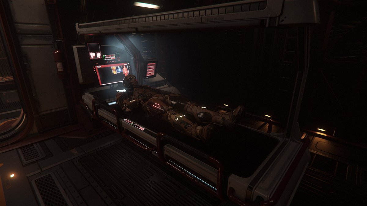 SC_Montecrist0's tweet photo. Les lits du #CutlassRed sont très pratiques. Non seulement on peut le définir comme point de résurrection ("Set as preferred ICU"), mais on peut se soigner et une animation dédiée (sorte de scan) se déclenche. #StarCitizen #Healing #scfr https://t.co/kg6HsXmVN3