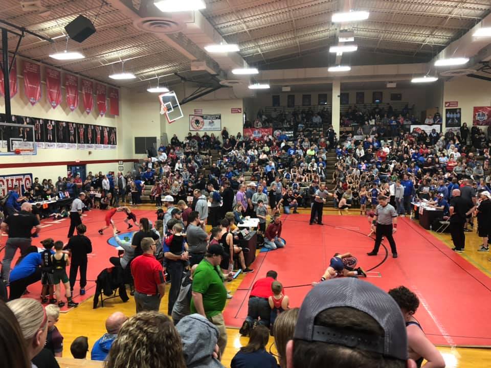 BuildKN's tweet photo. The KHS Gymnasium is definitely undersized! If our voters support the bond issue on the March 17 ballot, a new 2,000 seat gymnasium will be built! #buildknightnation @kingsathletics
@KingsWrestling1 https://t.co/A4wyZxYTYs