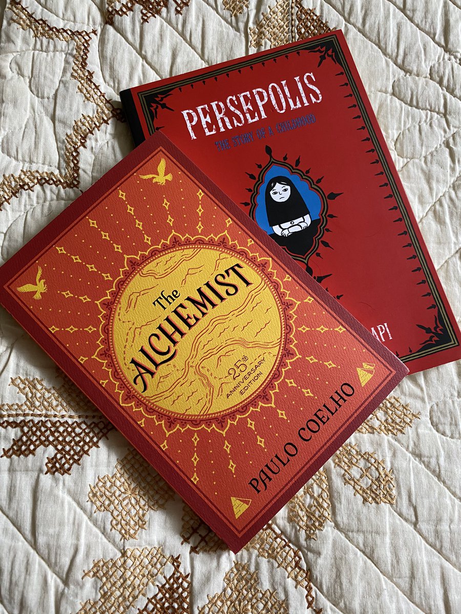 TColemanReads's tweet photo. About to snuggle up on the couch and dig into these 2 chosen by #READ3400 for book clubs. Love it when my students make me branch out! #GGCEdPrep. #25thanniversaryedition #GraphicNovel https://t.co/IYhkOGZAoP