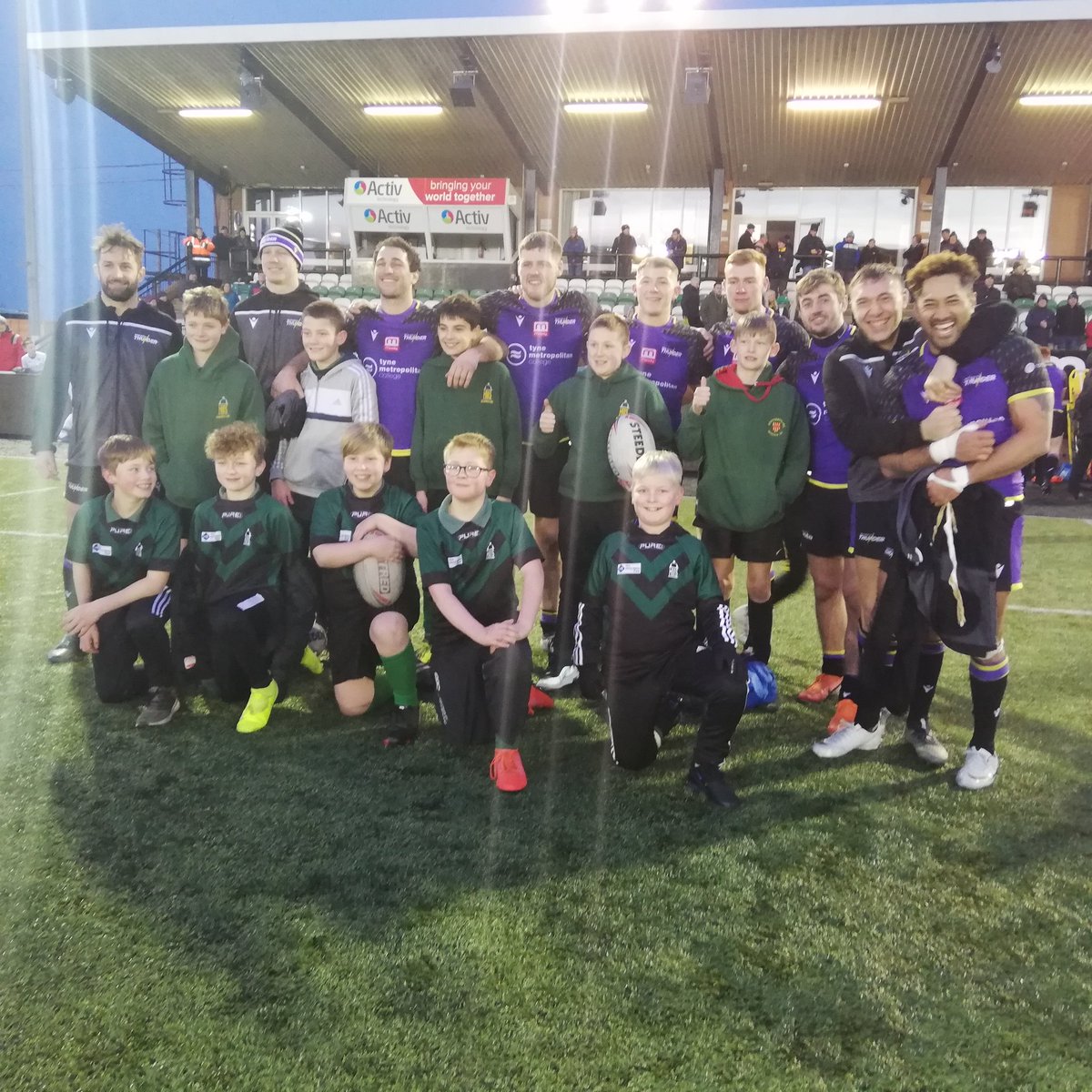 Great <a href="/ThunderRugby/">Newcastle Thunder</a>  festival today as we welcomed Parkside, St Joseph's, Haxham Middle school, Risedale and Gateshead.
There was lots of good rugby on show with players now joining <a href="/NorthEastRL/">NE Rugby League</a> clubs through our <a href="/SkyTryRL/">Sky Try</a> coaching.
Even the players had time after there Win.