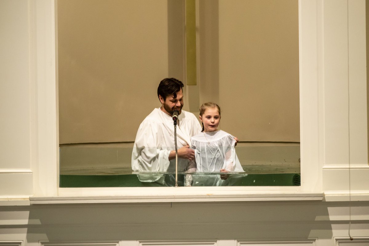 BlvdBaptist's tweet photo. What an exciting day to welcome two new members into the Boulevard [HOME]. Today Ava Grace Crocker and Pearson Garren Titus were baptized in front of family, friends, and the church they call home! #ComeAndSee #BBCHome https://t.co/nobMfkNrGO