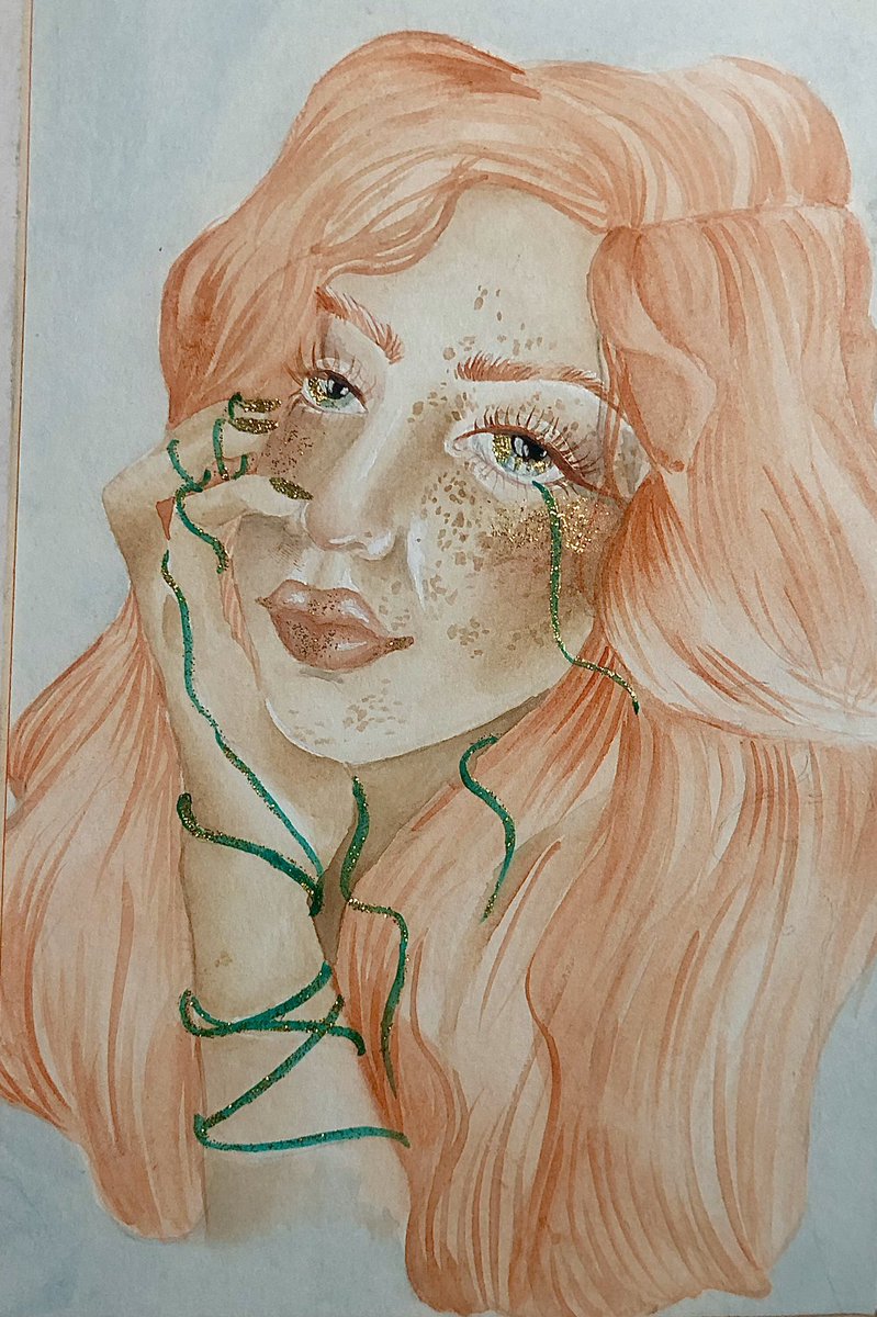 how_bluee's tweet photo. If I started offering watercolor commissions for $35 per 9x12 painting would anyone be interested? Examples below https://t.co/W6tVJO62Ms