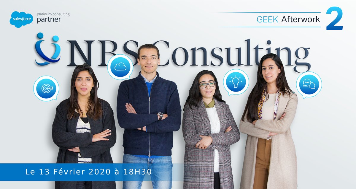 nbsconsultingma's tweet photo. #GEEKAFTERWORK 2 by @nbsconsultingma !
Inscriptions en ligne sur:
https://t.co/maNZgSwpH8
#nbsconsulting #salesforce #platinumpartner #crm #digital #casablanca #morocco #northafrica https://t.co/8YTupvxouJ