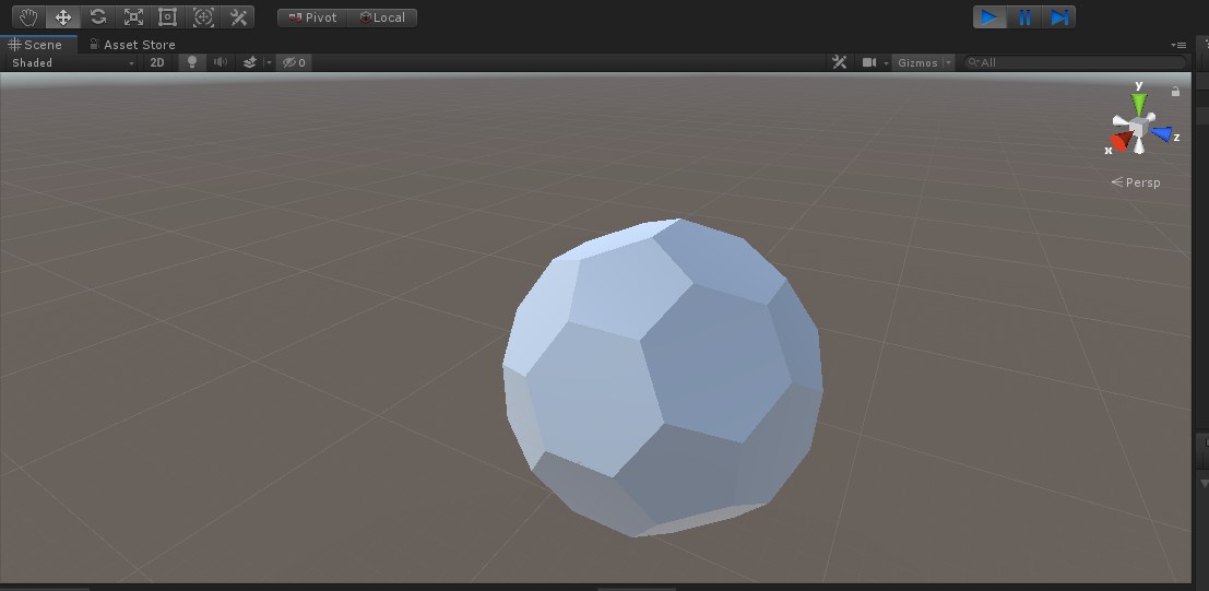 DevBismuth's tweet photo. First truncated icosahedron YEAH #proceduralMesh #madewithunity #gamedev https://t.co/easMfbOXQc