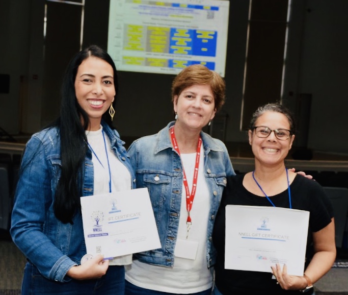 EdcampWLMIA's tweet photo. Meet NNELL's newest members! Thank you @EarlyLang for donating 2 memberships for our raffle @EdcampWLMIA These #earlylang educators are thrilled to join! https://t.co/7O7TgRsztm