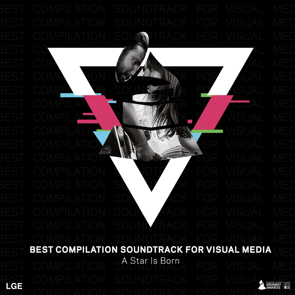 LadyGagaExplore's tweet photo. @ladygaga just won "#BestCompilationSoundtrackForVisualMedia" for "#AStarIsBorn" at the #GRAMMYs @RecordingAcad! https://t.co/622GzF3RsH