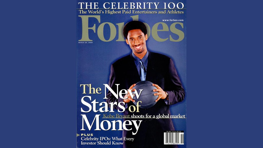 Forbes's tweet photo. Remembering basketball superstar Kobe Bryant with our March 20, 2000 cover story. "He's very smart and he has tremendous instincts on the court and in business," said Arn Tellem, Kobe Bryant's agent at the time https://t.co/ZUy9sZhCvb https://t.co/0KTTYPcCfu