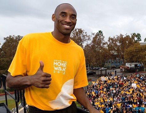 United Way mourns the loss of Kobe Bryant, he was a true hero for Los Angeles, helping so many. We were fortunate to have his leadership as Honorary Chair for HomeWalk- a run/walk to end homelessness... (1/2)