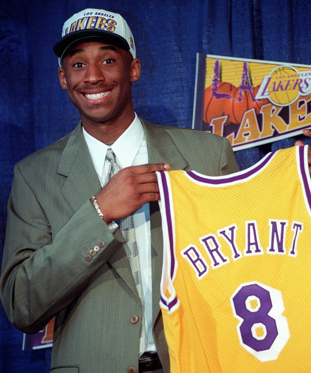 kslnewsradio's tweet photo. "Bryant was a basketball superstar for his entire adult life. He entered the NBA draft straight out of high school in 1996 after a childhood spent partly in Italy, where his father, former NBA player Joe “Jellybean” Bryant, played professionally."  https://t.co/DOurRhrSq3 https://t.co/fGgjSP1PGO