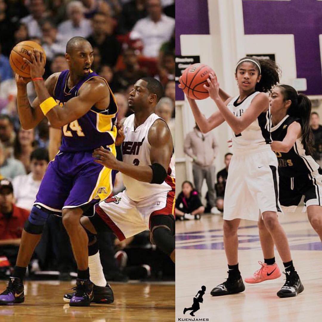 LAFiebreLakers's tweet photo. Kobe Bryant se dirigía a un juego de baloncesto con su hija Gianna cuando el helicóptero se estrelló.[via @wojespn] 

Gianna solo tenía 13 años. Esto es una tragedia 😭 https://t.co/QRdx7TJK86