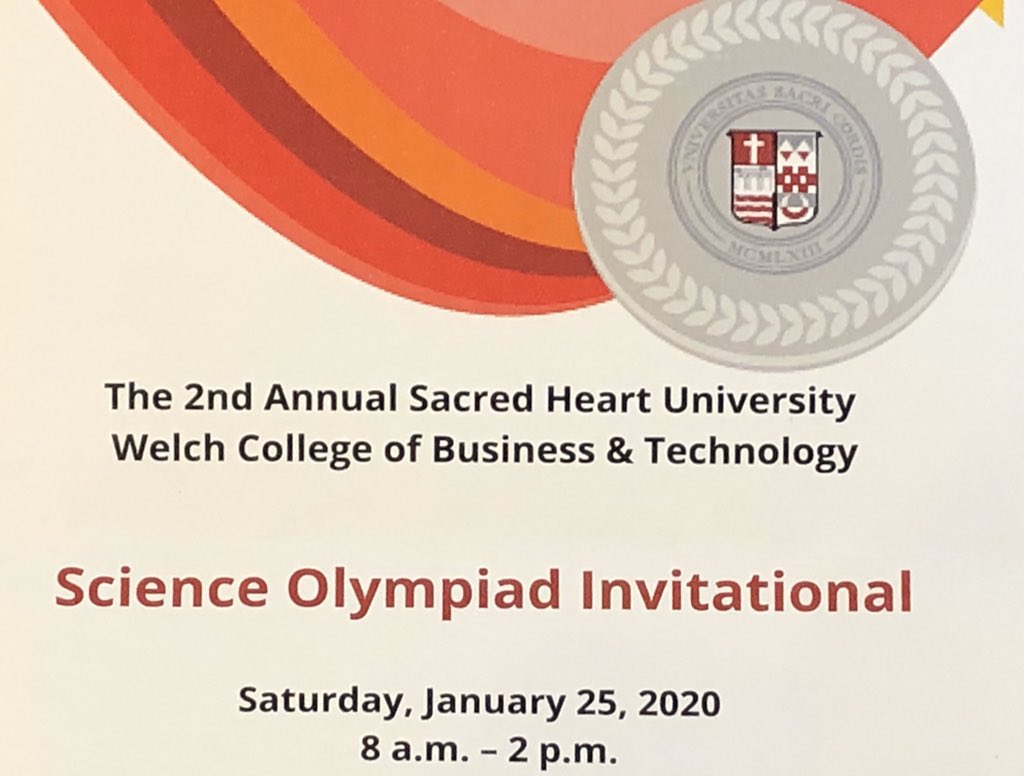 Congratulations to the Seven Bridges Science Olympiad Team for earning 11 top 3 finishes at the Sacred Heart Invitational this weekend.  A big thank to the coaches and families for their continued support. These students are amazing!  Next stop is regionals in March. #weare7B