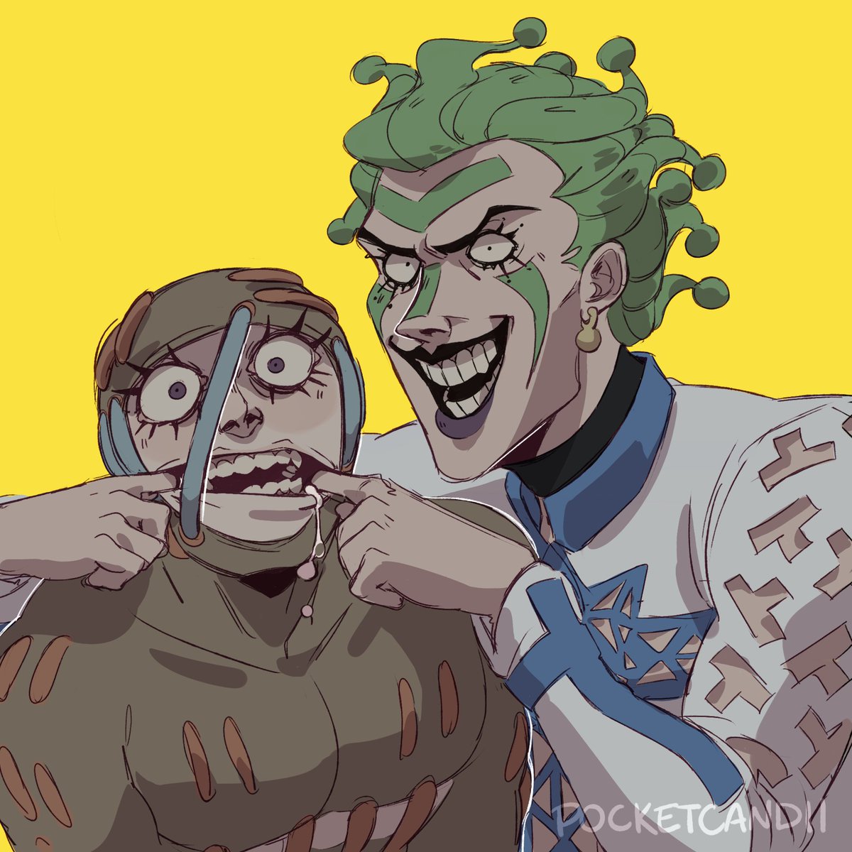 Pocketcandii's tweet photo. teefers

#jjba #jjbafanart #JoJosBizarreAdventure #secco #cioccolata #seccolata https://t.co/3Dz4mZKQkx