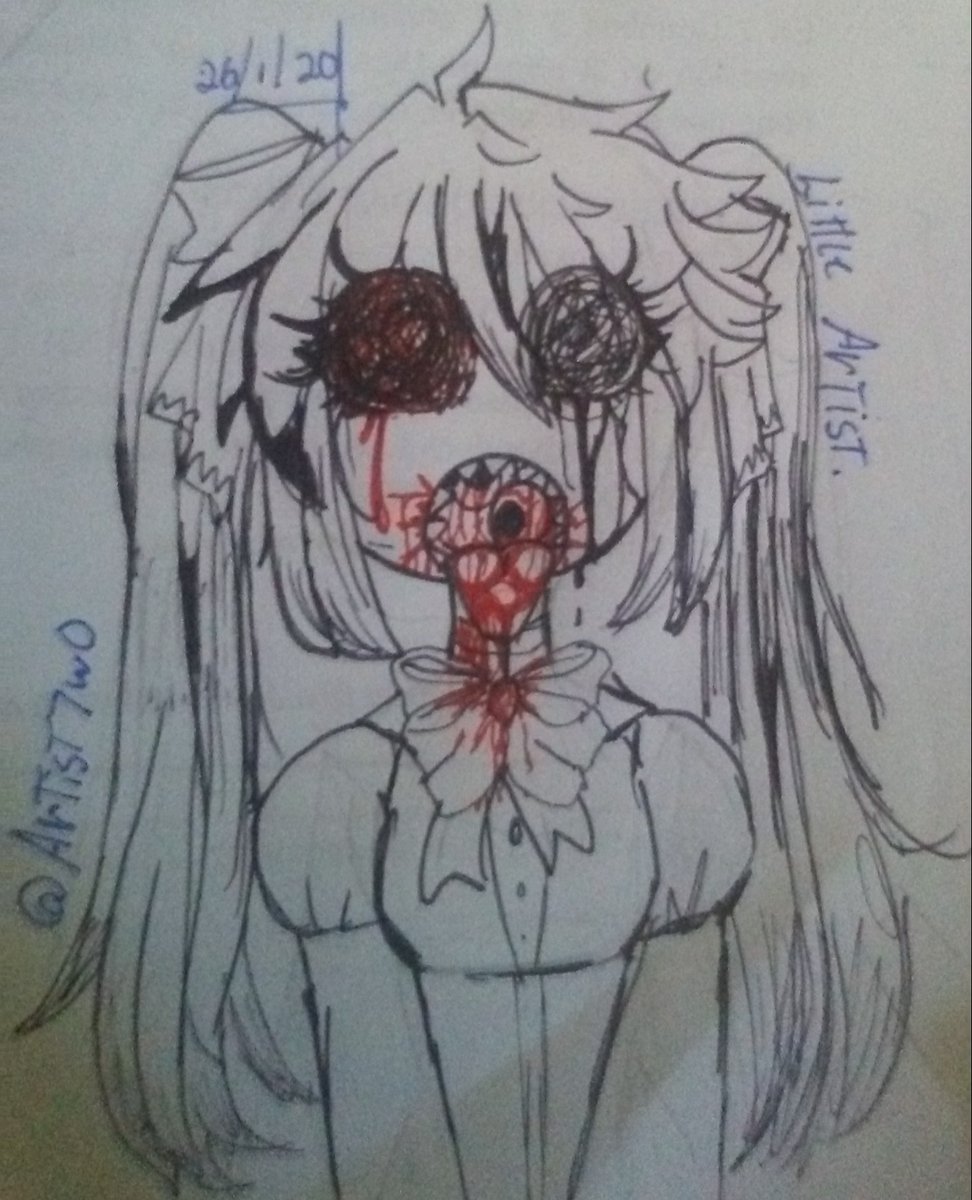 ArtistLittle's tweet photo. Adivinen quien vuelve a dibujar cosas rara UwUr #gore #gothgirls #loligoth #eyes https://t.co/60Jzv9arSd