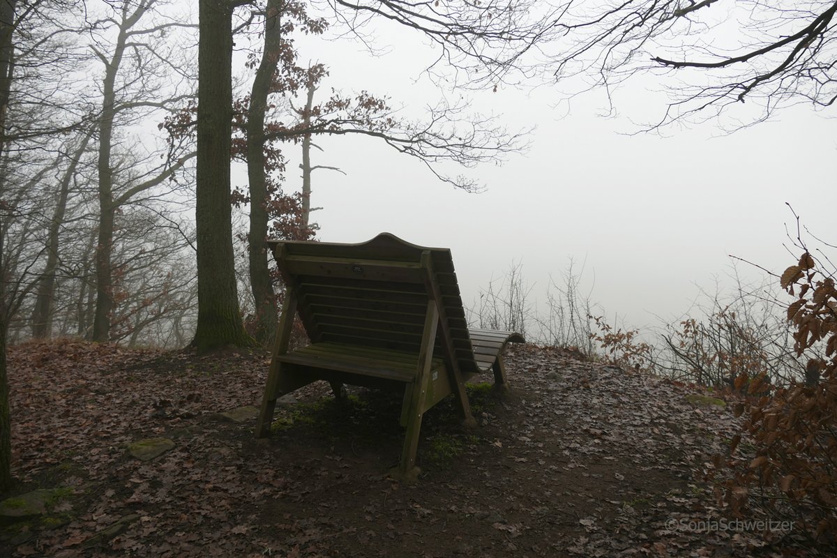HessenSonja5767's tweet photo. Im #Wald von #Sinn hoch über der #B277 befindet sich diese Bank mit #Aussicht ins #Dilltal ( #Nebel bitte mal weg denken 😀) ............. #Dill #wandern #Naturpark #Wetter #Herborn #LahnDillKreis #LDK #Mittelhessen #Hessen #Germany https://t.co/sSboLFxbqK