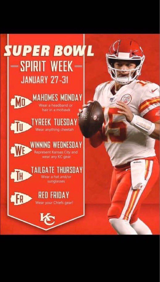 BVSTUCO's tweet photo. Celebrating the Super Bowl this week! Show your Spirit!!❤️🏉💛 https://t.co/kz8DigRpDc