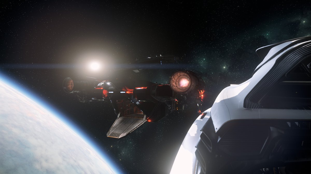 RisingstarNet's tweet photo. #StarCitizen #CutlassRed "rescue" operations last night w/ @Jorunn_SC @CZenStar &amp; @BSI_SC https://t.co/ew2FrgzPTn