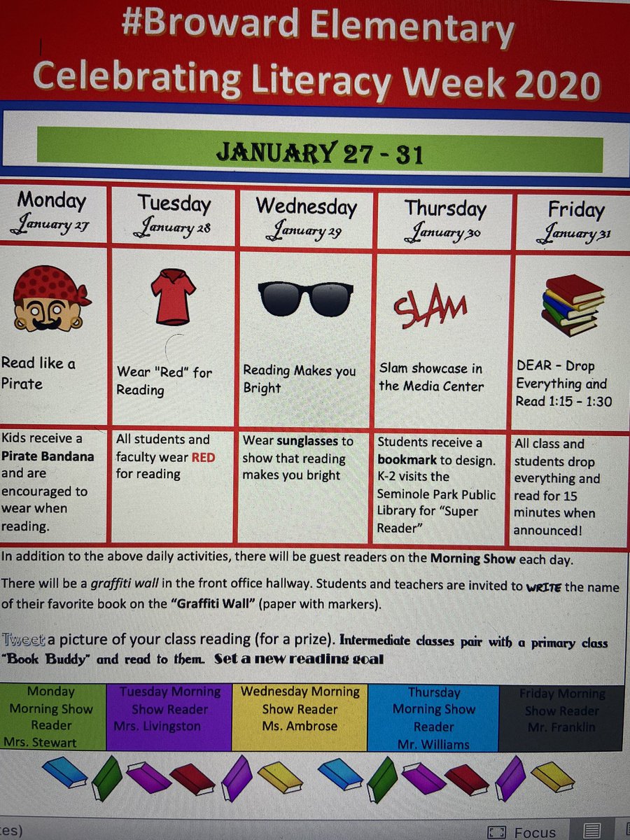 stewforkids's tweet photo. #CelebratingLiteracyWeek Broward is ready to celebrate Literacy! https://t.co/yFhWdIsuq4