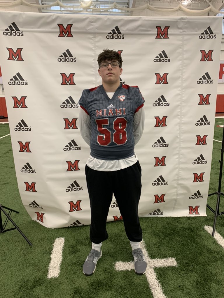 jacksonjhunter's tweet image. Had a great Visit at Miami University! Thank you @CoachBarnett_MU @Martin_Miami_HC for this amazing opportunity!