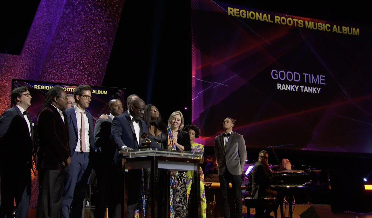 RecordingAcad's tweet photo. Congrats Best Regional Roots Music Album winner - @Ranky_Tanky

WATCH: https://t.co/iPjts7zMCt #GRAMMYPremiere #GRAMMYs https://t.co/HOaocF089Z
