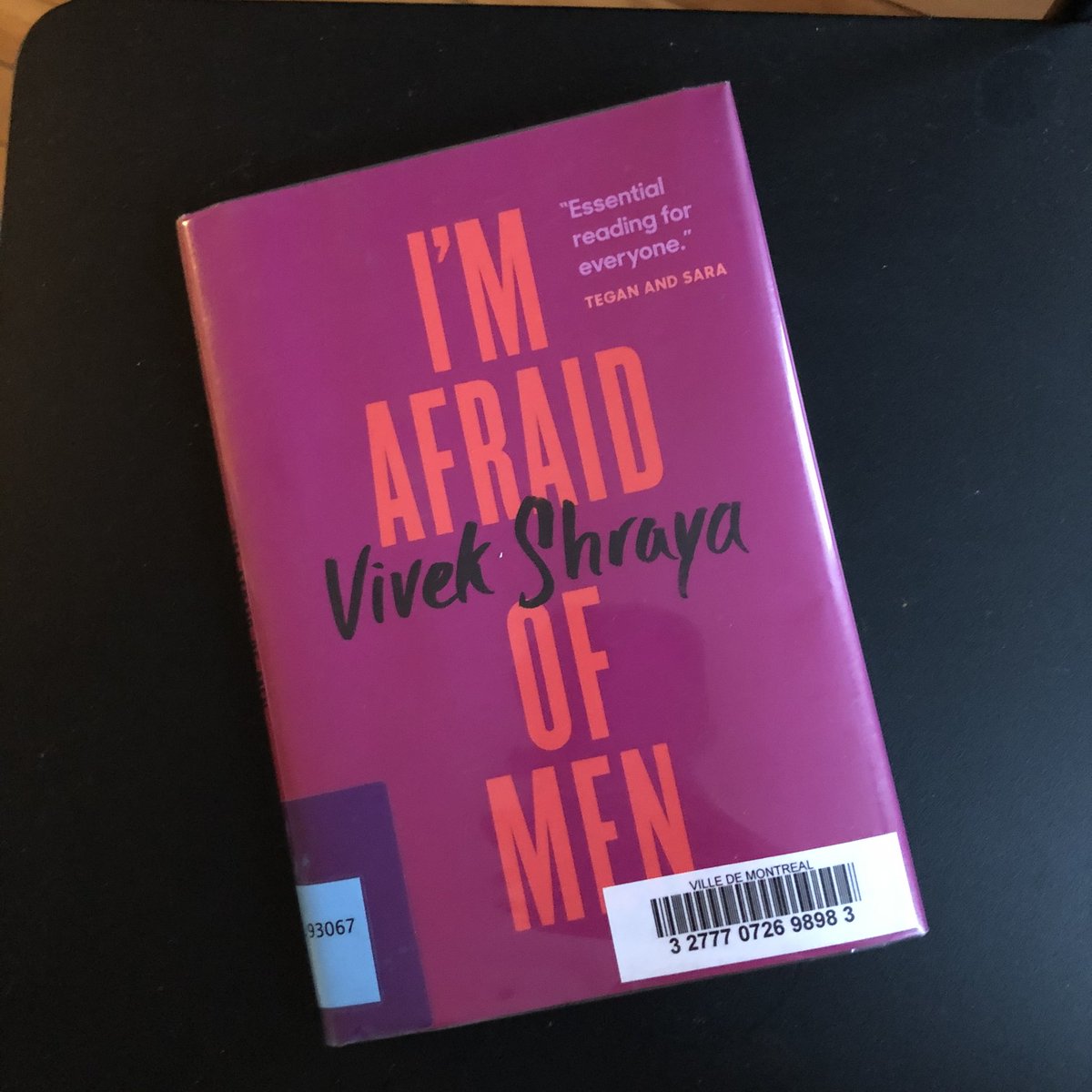 12/52I’m Afraid of Men by Vivek Shraya.  #52booksin52weeks  #2020books  #booksof2020