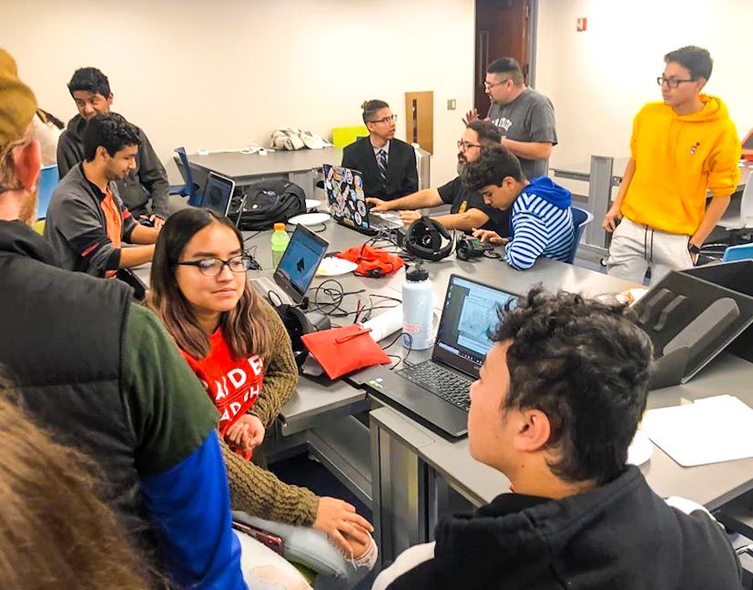 STTEFoundation's tweet photo. El Paso student innovators are preparing for Sun City Challenge sponsored by @ElPasoElectric.
Teams are designing renewable energy environments in Oculus VR.
Come to witness their innovations at STEAM2020 at UTEP April 24.
#suncitychallenge #STTEFoundation #VR #STEAM2020 https://t.co/733gGNBVOz