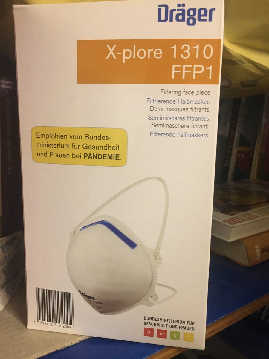 Vielleicht Zeit für Masken #imZentrum? Die 'vom Ministerium für PANDEMIE empfohlene' sind leider abgelaufen, halten nur 10 Jahre.