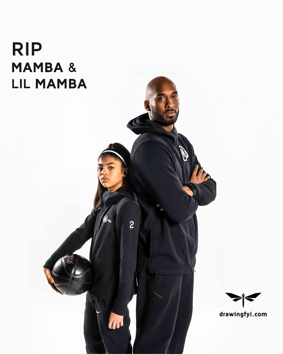 drawingfyi's tweet photo. RIP Kobe and Gianna Bryant. Mamba and Lil Mamba.

13 years old. The world doesn't deserve this today. Worst day imaginable. The GOAT 🐐 #MambaForever #mamba #BlackMamba #KobeBryant #gigi #gianna 😢 #ripkobe #RIPMAMBA #ripgigi #ripgianna https://t.co/sfUZSp5Rqn